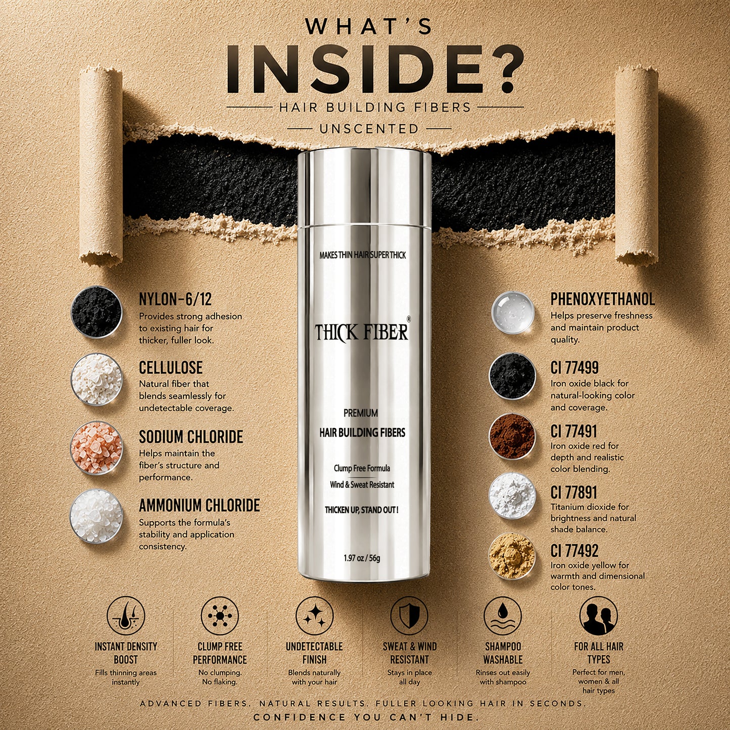 Hair Fibres 56g - Single Bottle